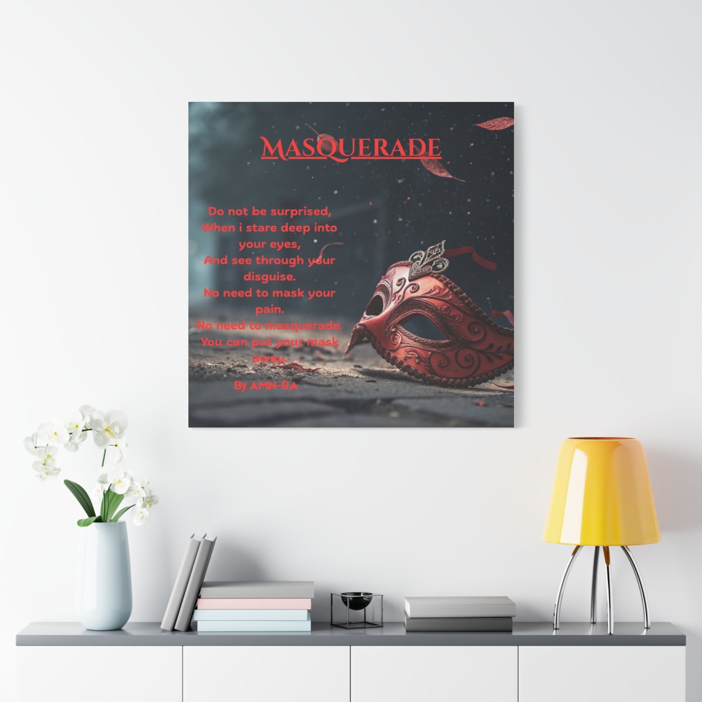 Canvas Poster - Full Color "Masquerade" by AMN_RA