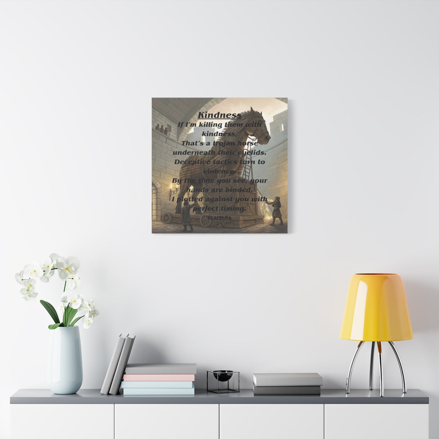 Canvas Print - 'Kindness' Poem by AMN-RA