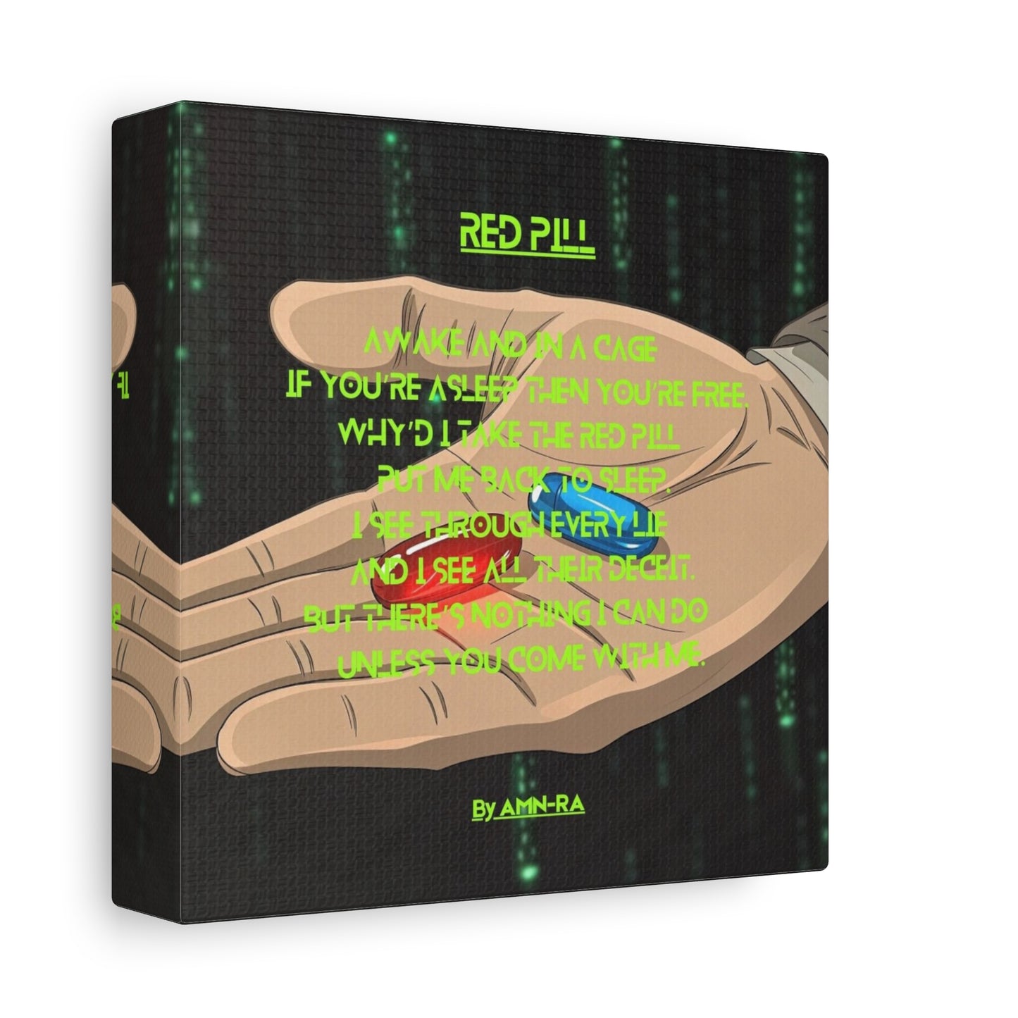 Canvas Print - Red Pill - By AMN-RA