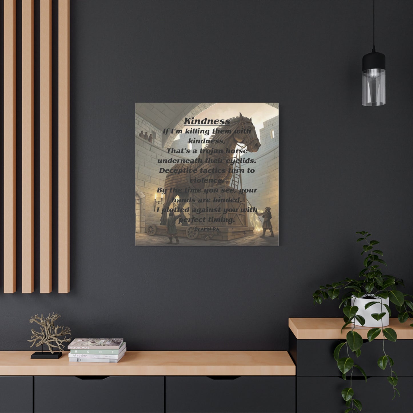 Canvas Print - 'Kindness' Poem by AMN-RA