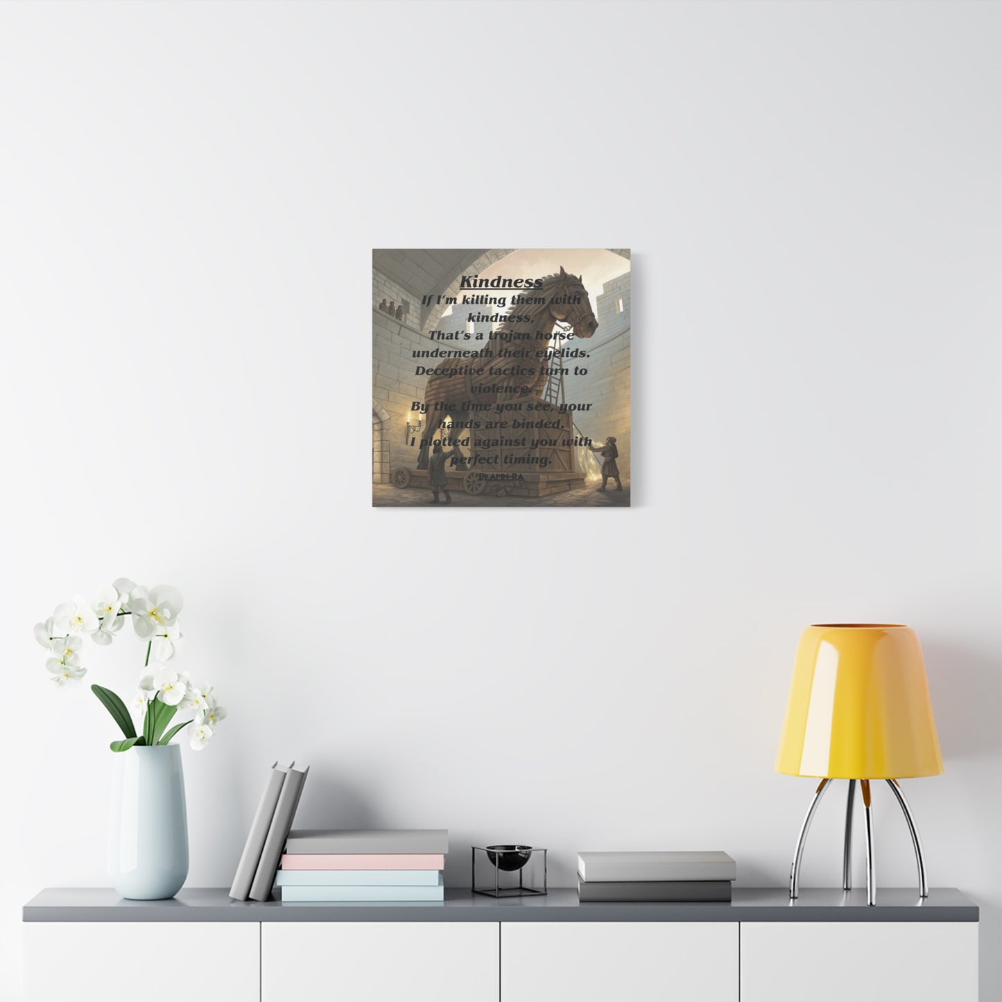 Canvas Print - 'Kindness' Poem by AMN-RA