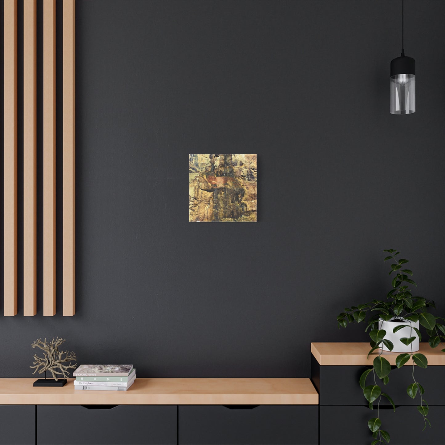 Canvas Wall Art - Mossy Waterfall Photo