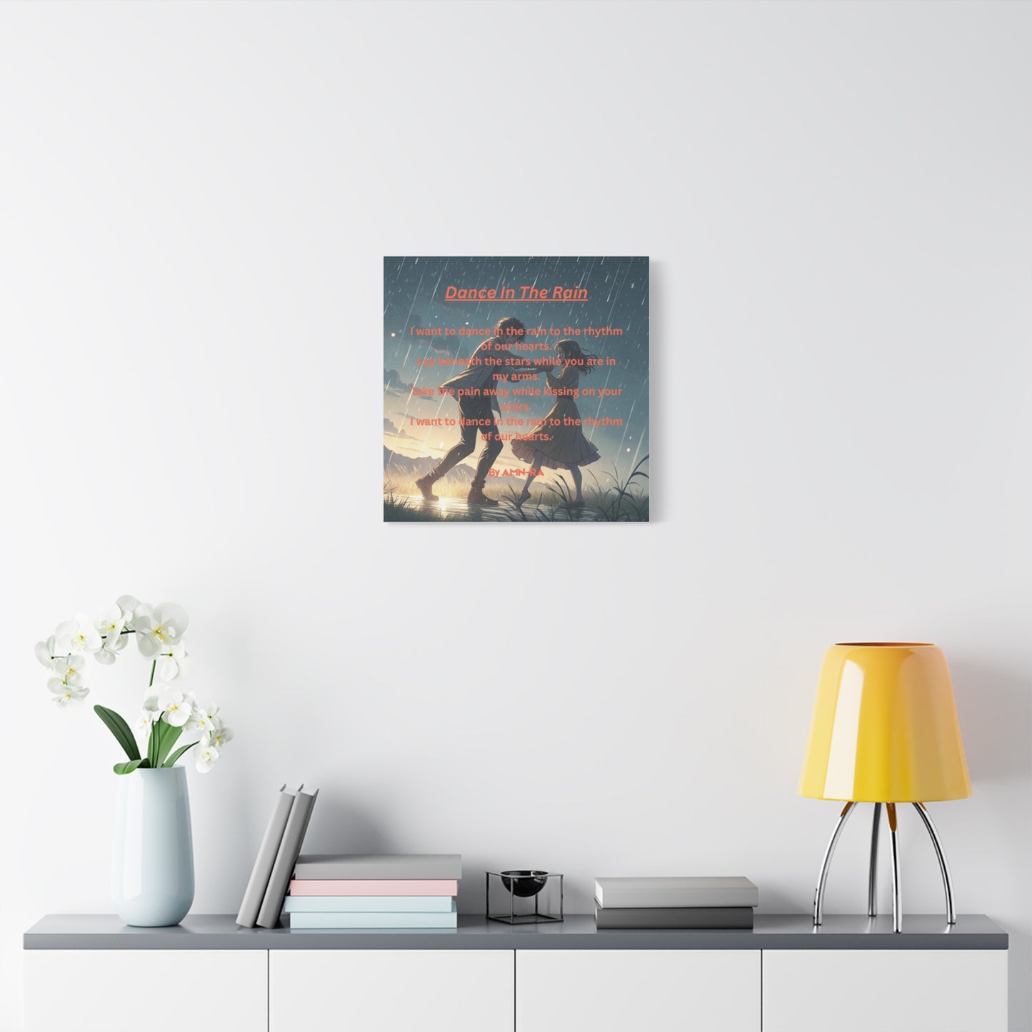 Canvas Poster - Full Color "Dancing In The Rain" by AMN_RA