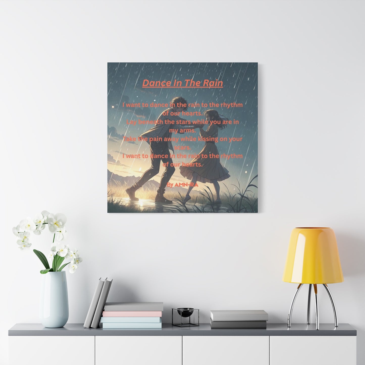 Canvas Poster - Full Color "Dancing In The Rain" by AMN_RA