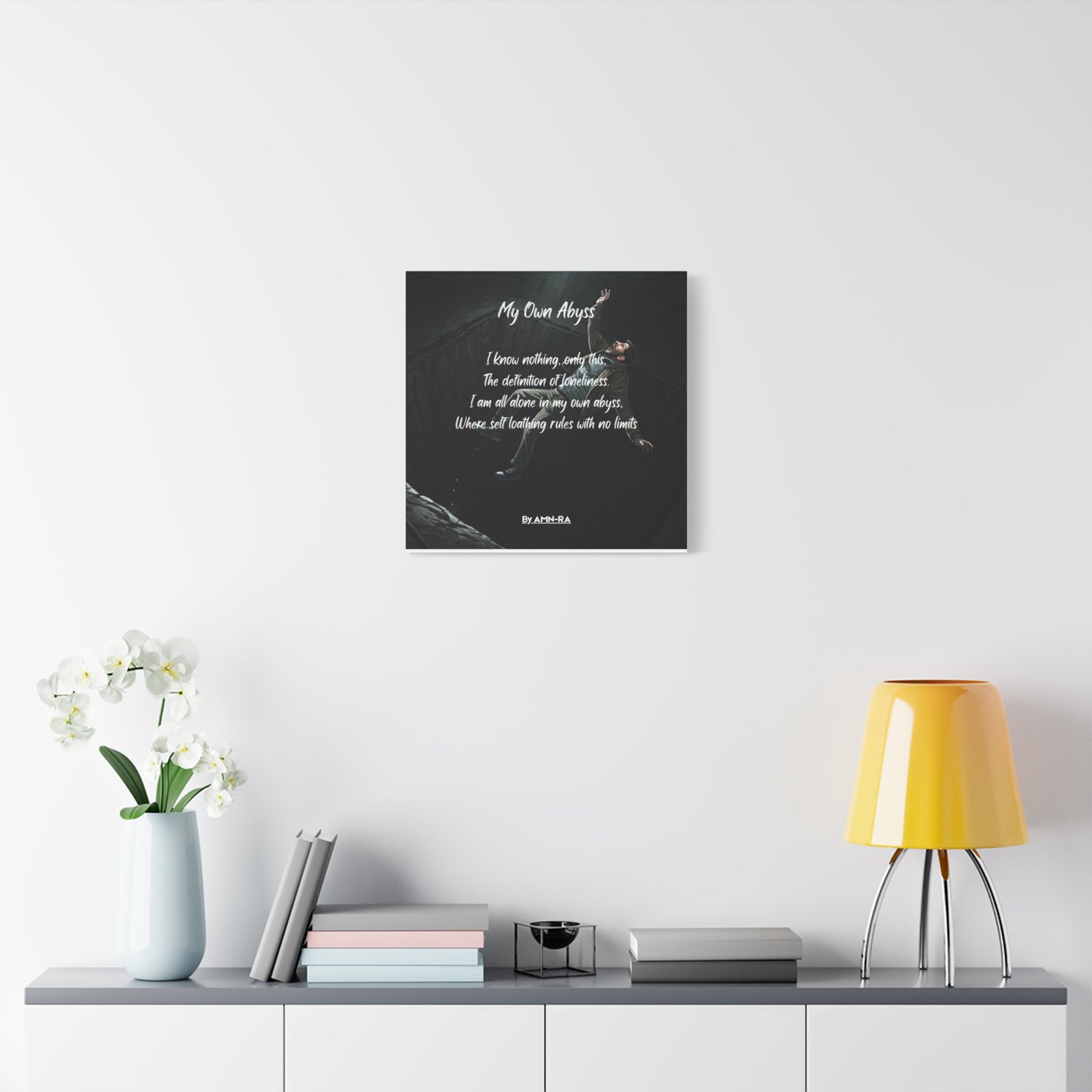 Canvas Poster - Full Color "My Own Abyss" by AMN_RA