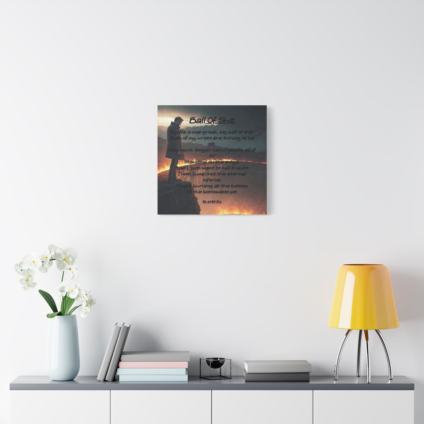 Canvas Poster - Full Color "Ball Of Shit" by AMN_RA