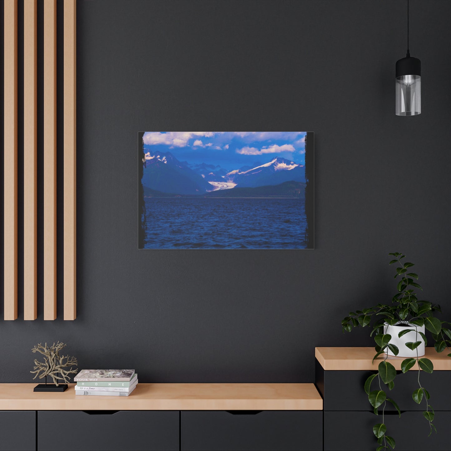 Canvas Print Distant Glacier Photography