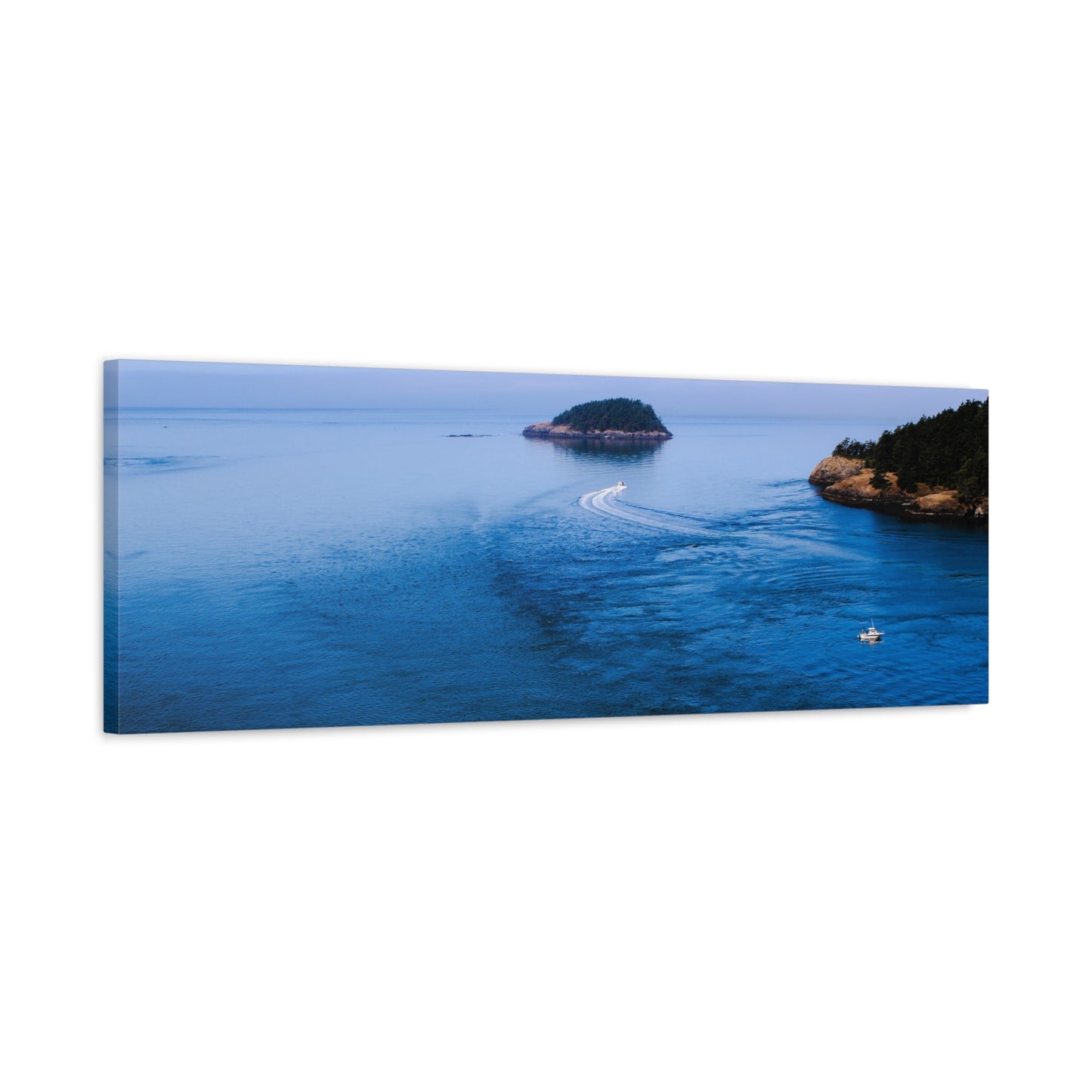Canvas Print - Distant Island Ocean View Photography