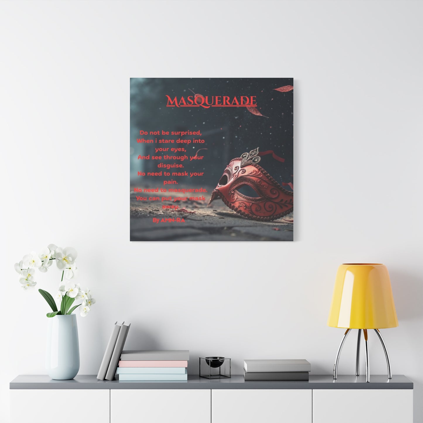 Canvas Poster - Full Color "Masquerade" by AMN_RA