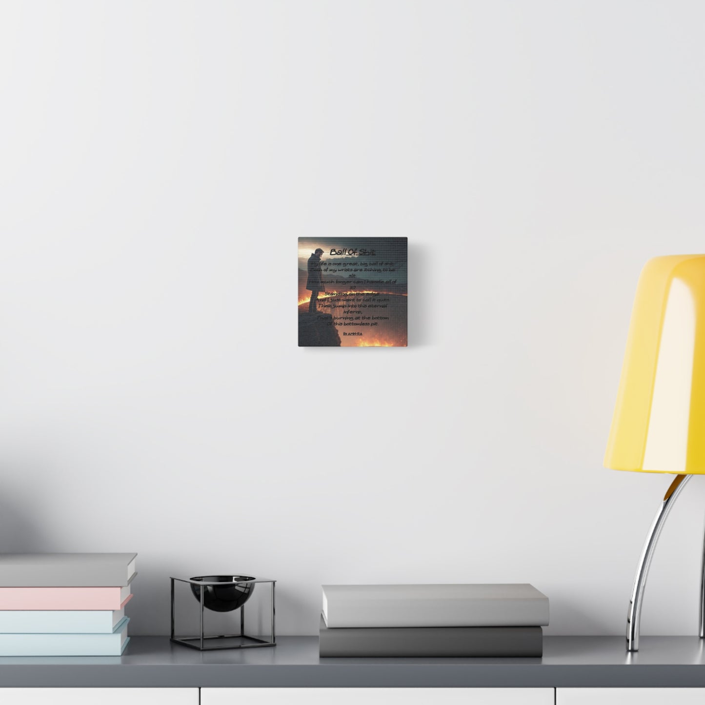 Canvas Poster - Full Color "Ball Of Shit" by AMN_RA