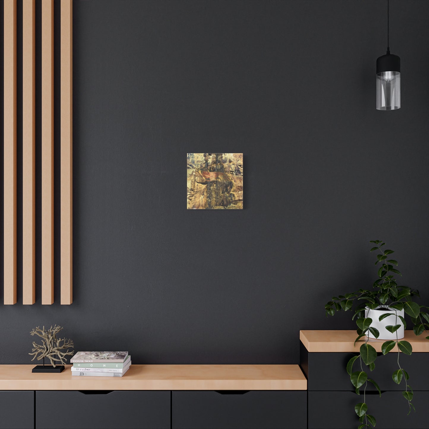 Canvas Wall Art - Mossy Waterfall Photo
