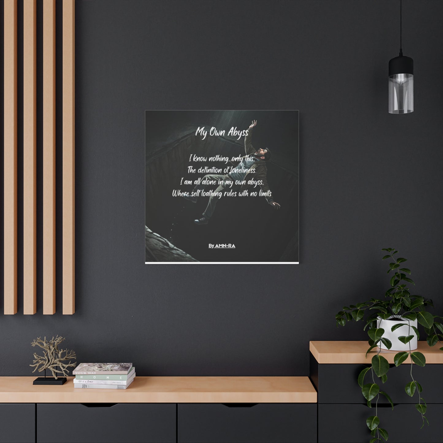 Canvas Poster - Full Color "My Own Abyss" by AMN_RA