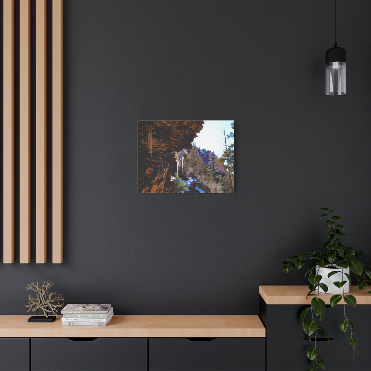 Canvas Wall Art - Mountain Icicles Photography