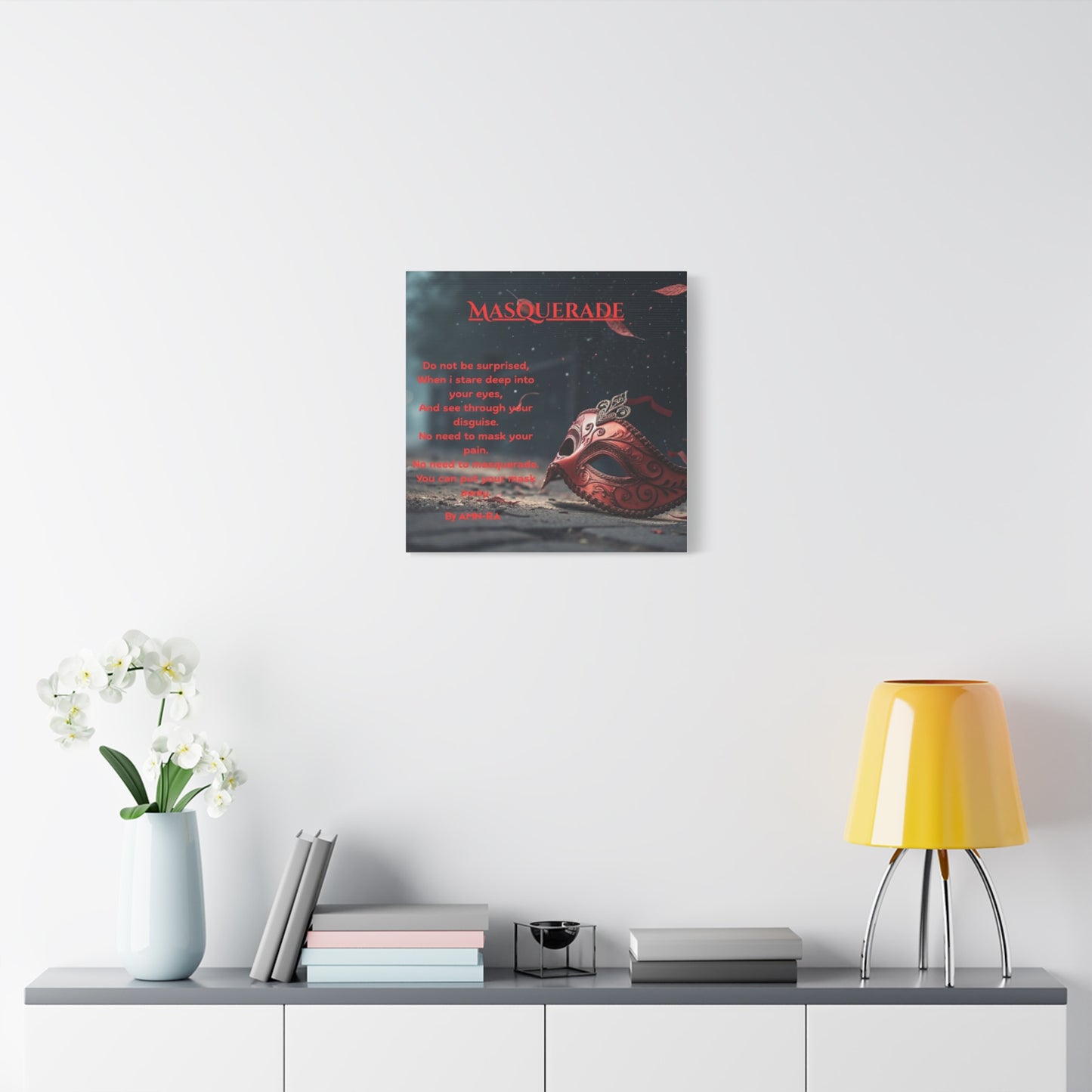 Canvas Poster - Full Color "Masquerade" by AMN_RA