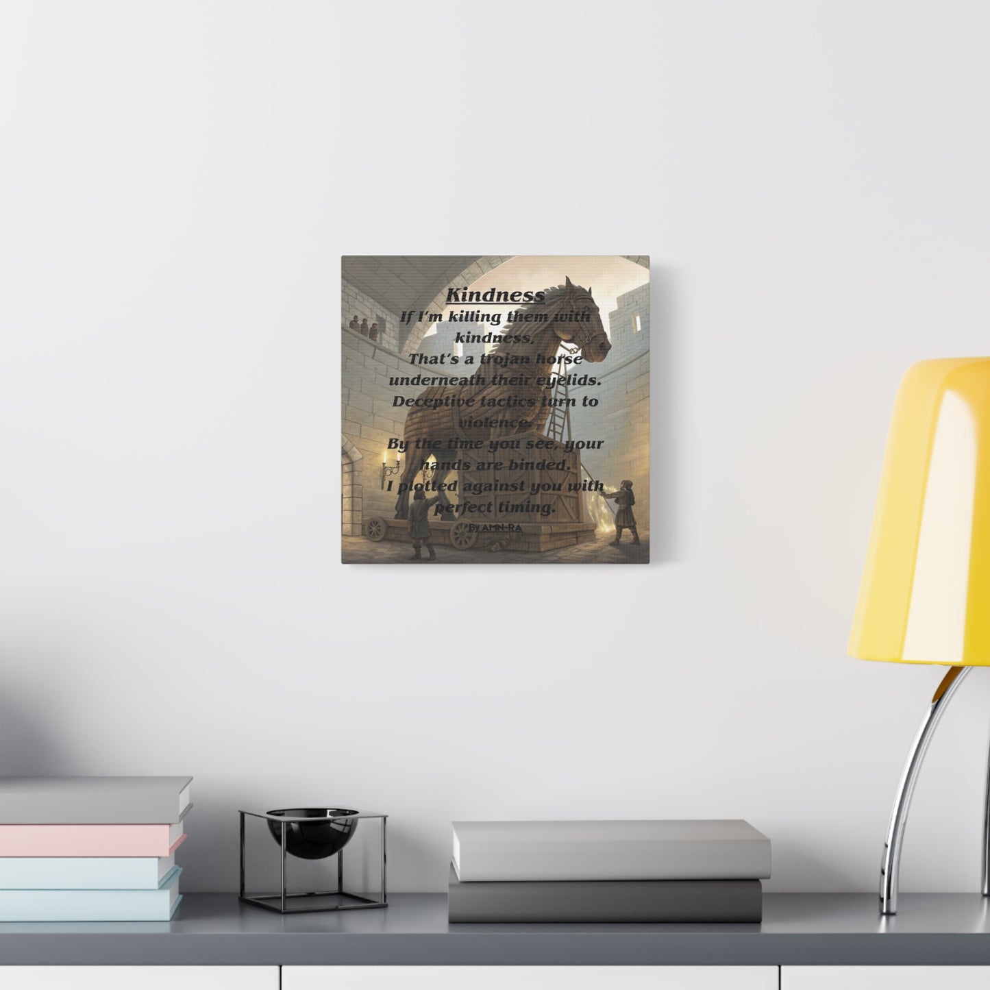Canvas Print - 'Kindness' Poem by AMN-RA