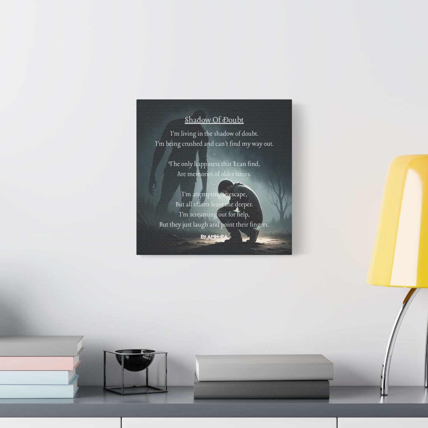 Canvas Poster - Full Color "Shadow Of Doubt" by AMN_RA