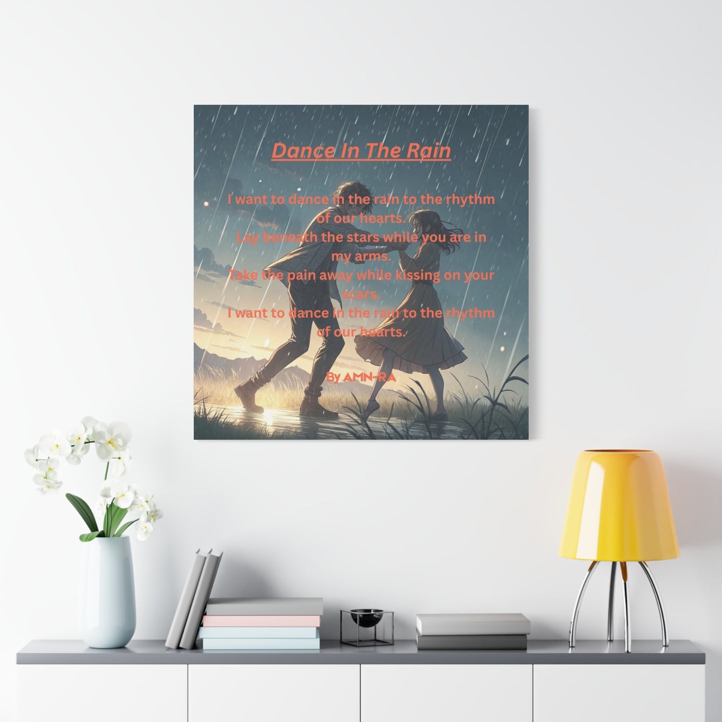 Canvas Poster - Full Color "Dancing In The Rain" by AMN_RA