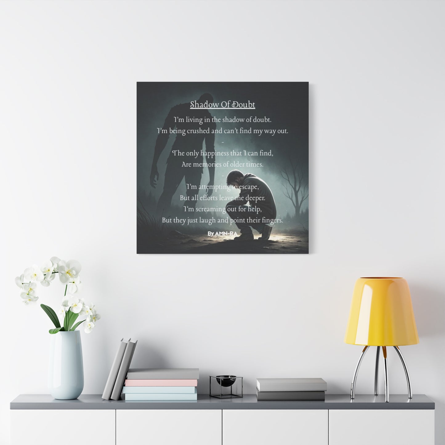 Canvas Poster - Full Color "Shadow Of Doubt" by AMN_RA