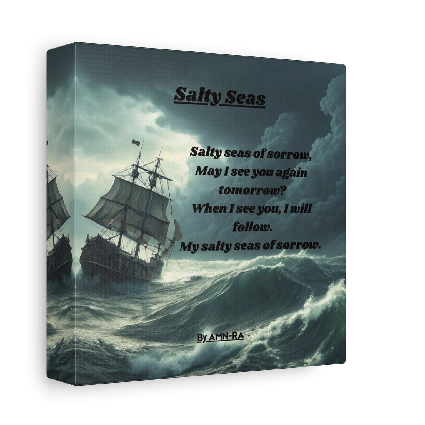 Canvas Poster - Full Color "Salty Seas" by AMN_RA