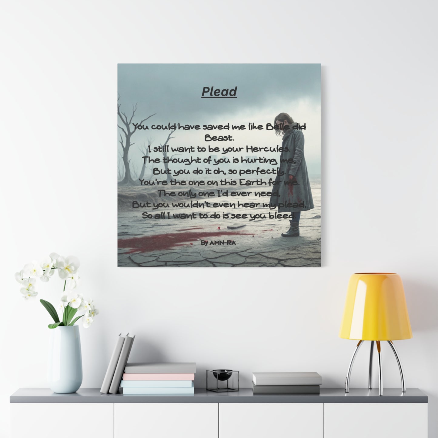 Canvas Poster - Full Color "Plead" by AMN_RA