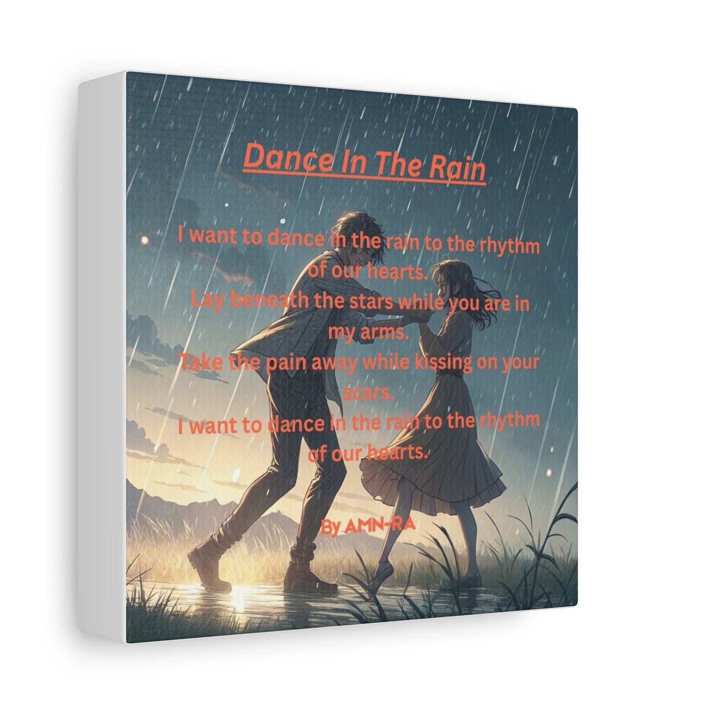 Canvas Poster - Full Color "Dancing In The Rain" by AMN_RA