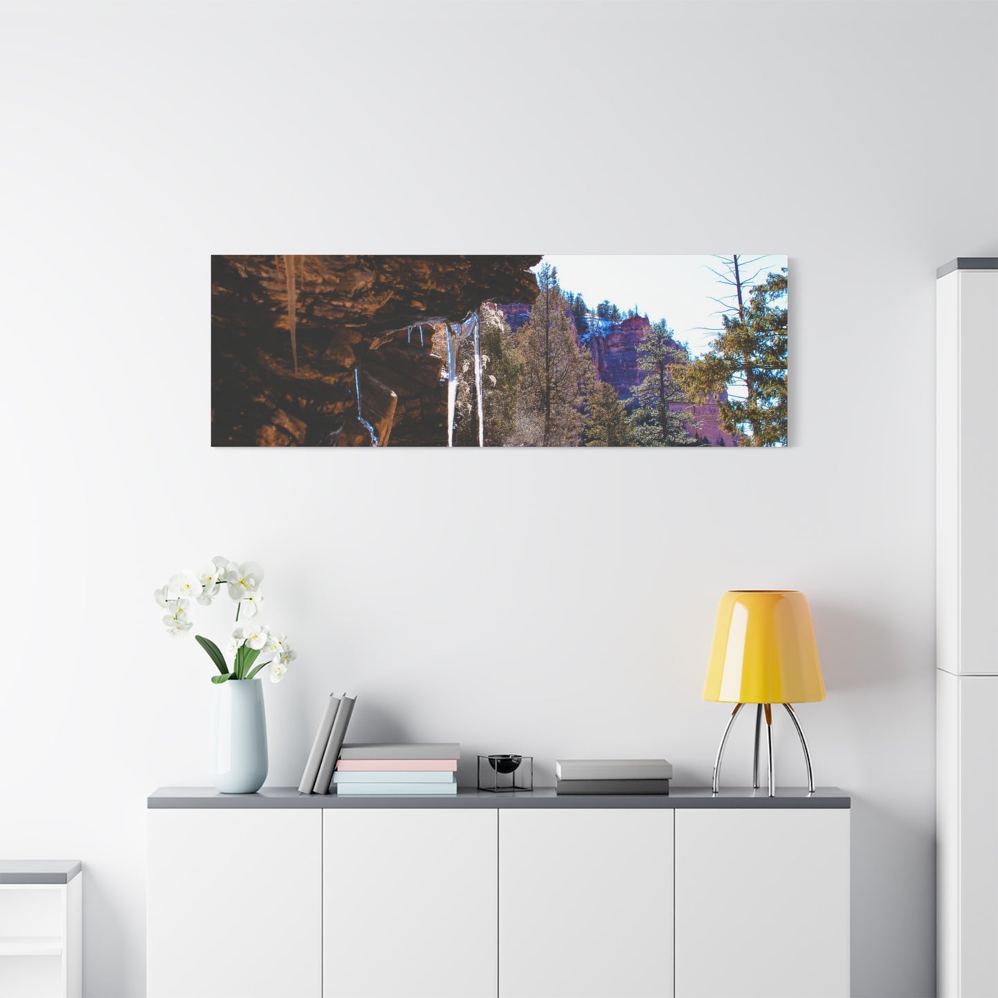 Canvas Wall Art - Mountain Icicles Photography