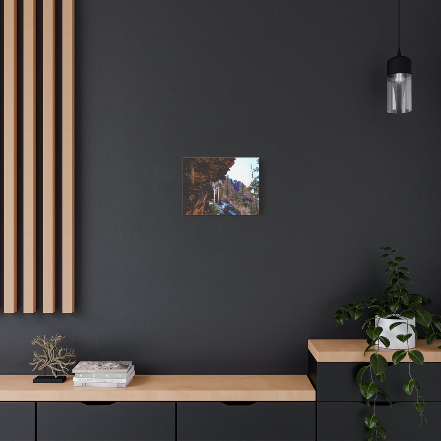 Canvas Wall Art - Mountain Icicles Photography