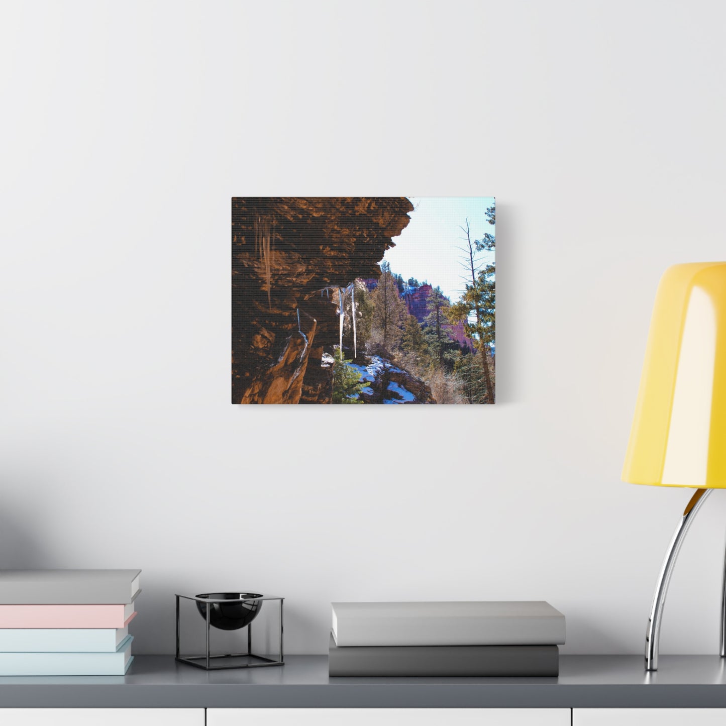Canvas Wall Art - Mountain Icicles Photography