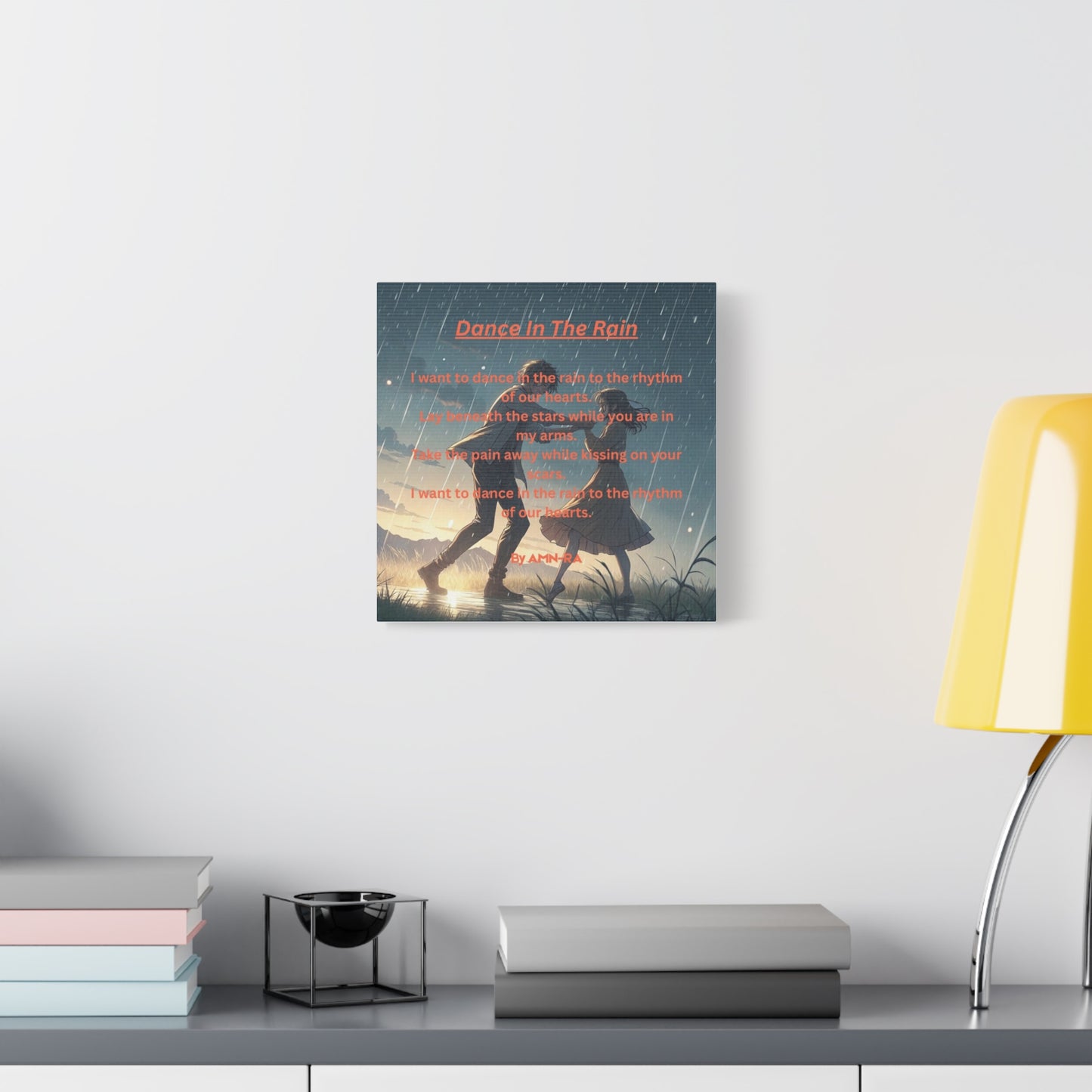 Canvas Poster - Full Color "Dancing In The Rain" by AMN_RA