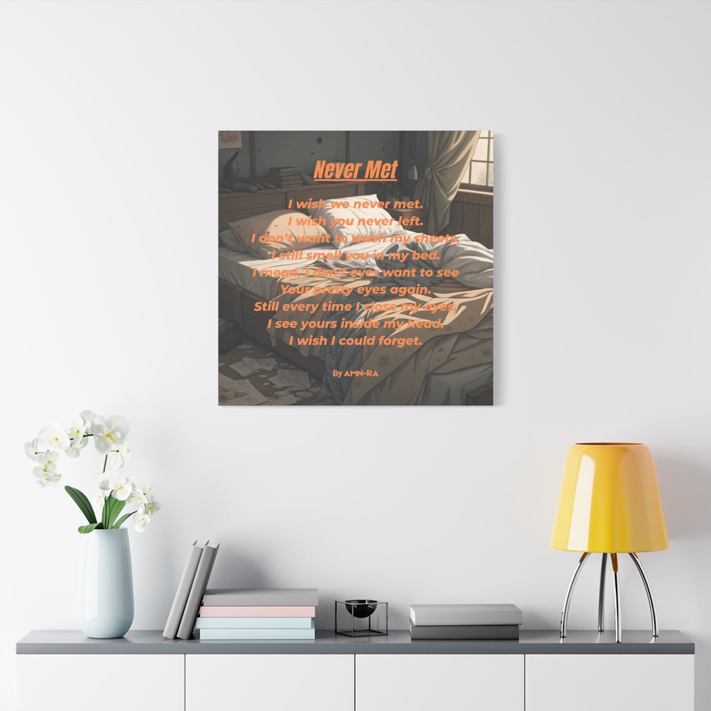 Canvas Poster - Full Color "Never Met" by AMN_RA