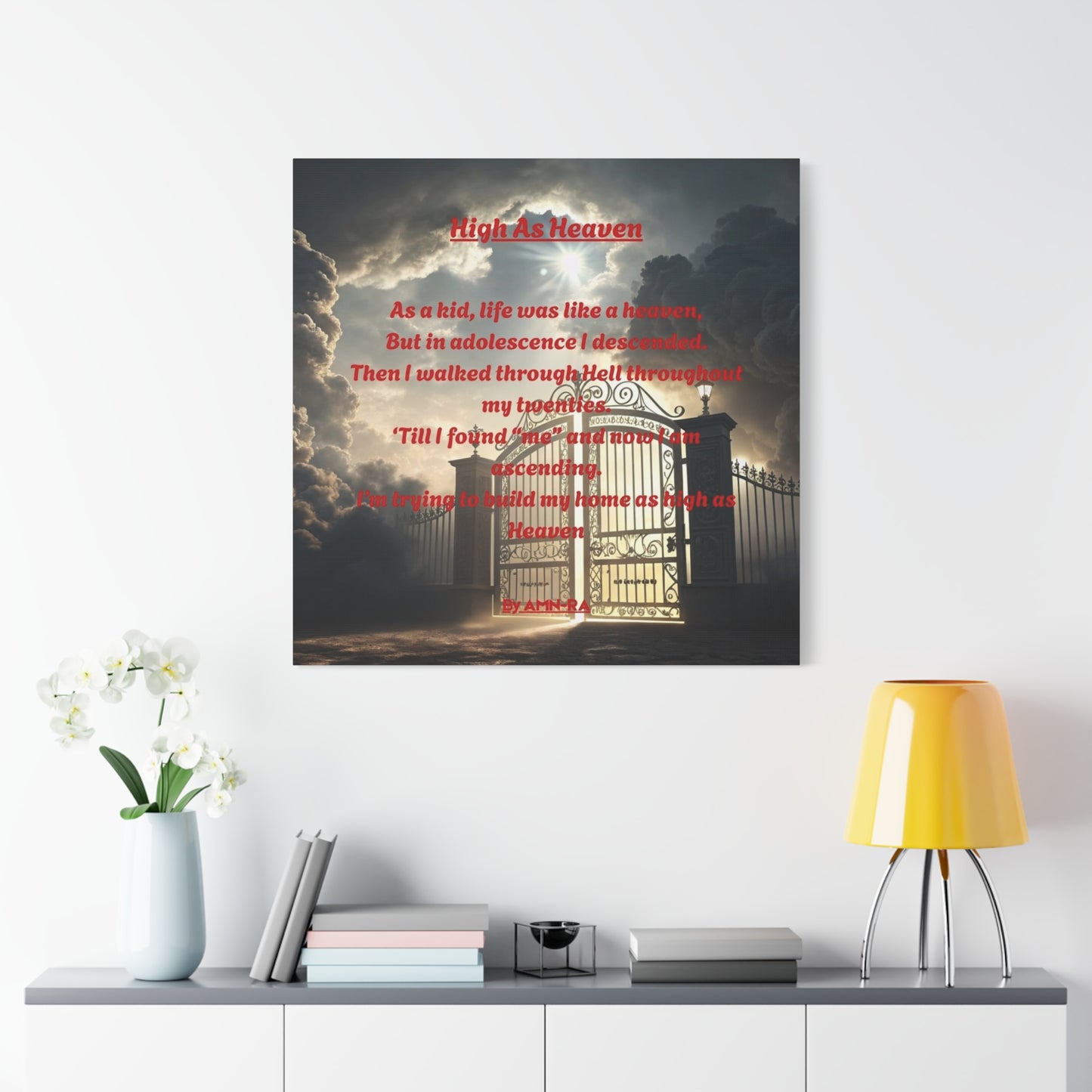 Canvas Print Poetry - High As Heaven - By AMN-RA