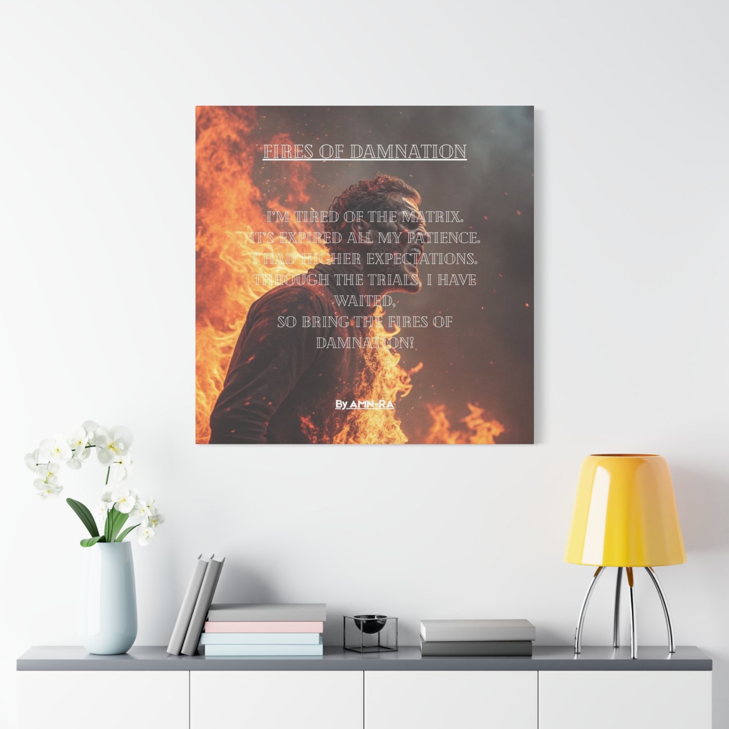 Canvas Print - Fires of Damnation By AMN-RA