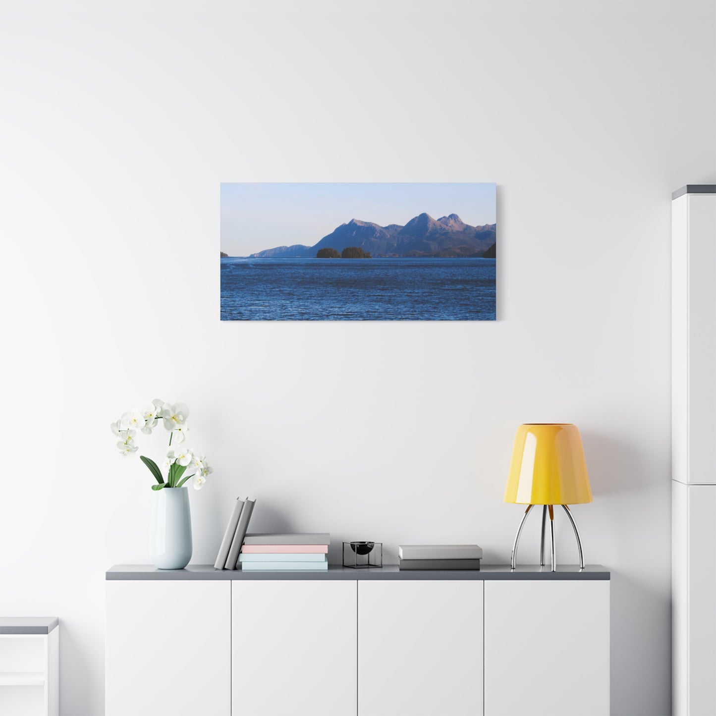 Canvas Print - Where the Mountains Meet the Ocean Photo