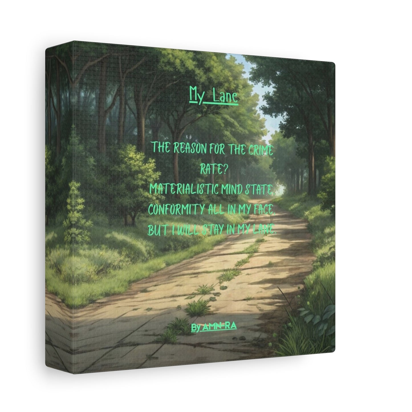 Canvas Print - My Lane - By AMN-RA