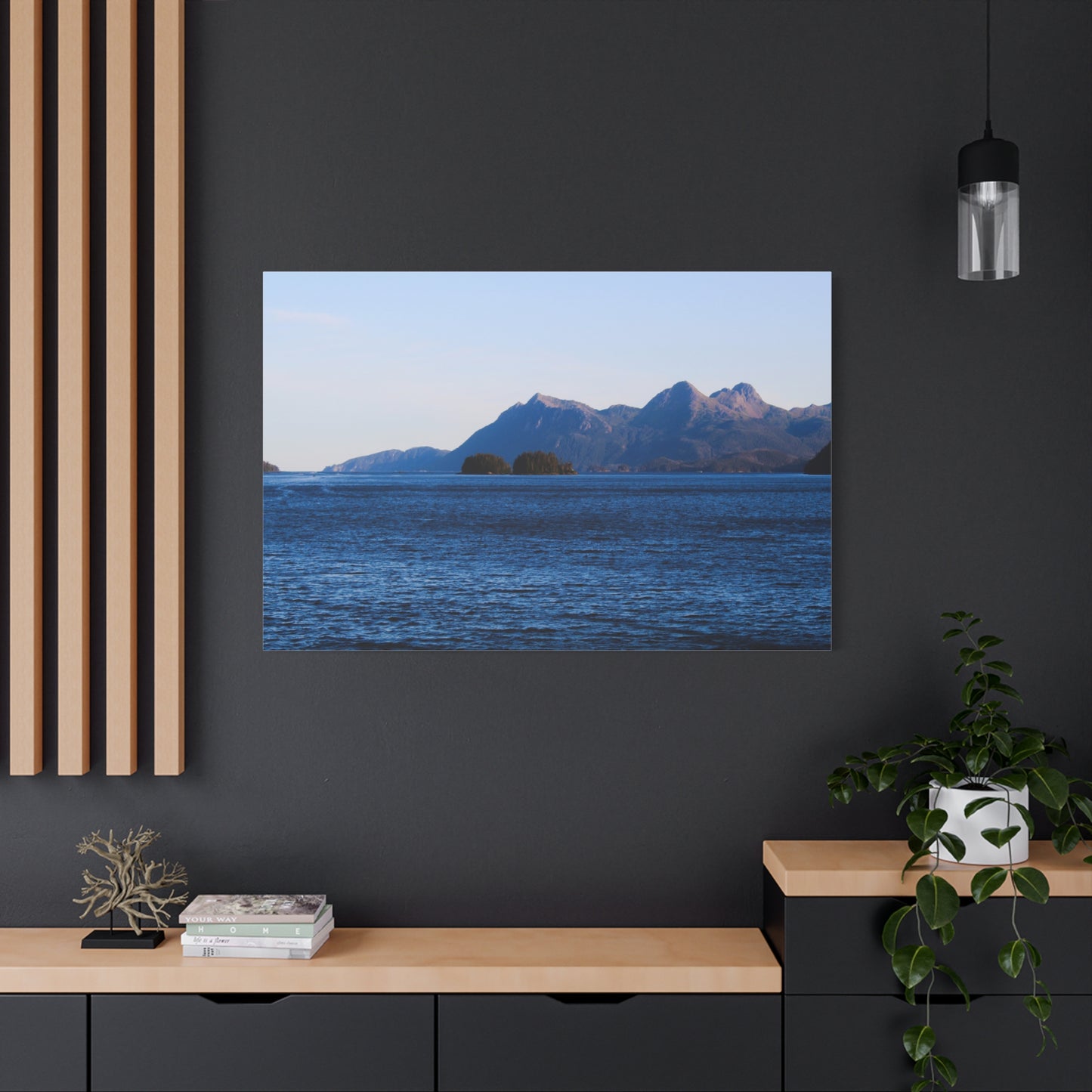 Canvas Print - Where the Mountains Meet the Ocean Photo