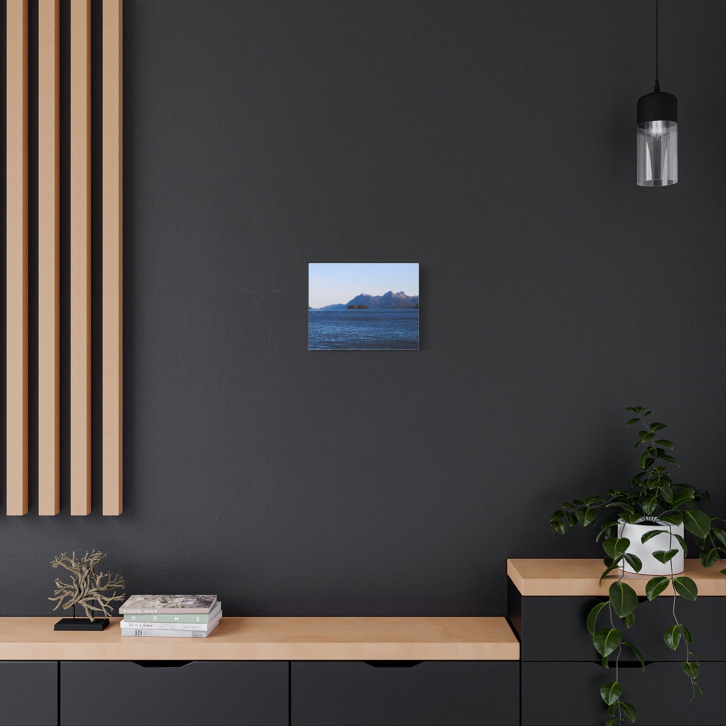 Canvas Print - Where the Mountains Meet the Ocean Photo