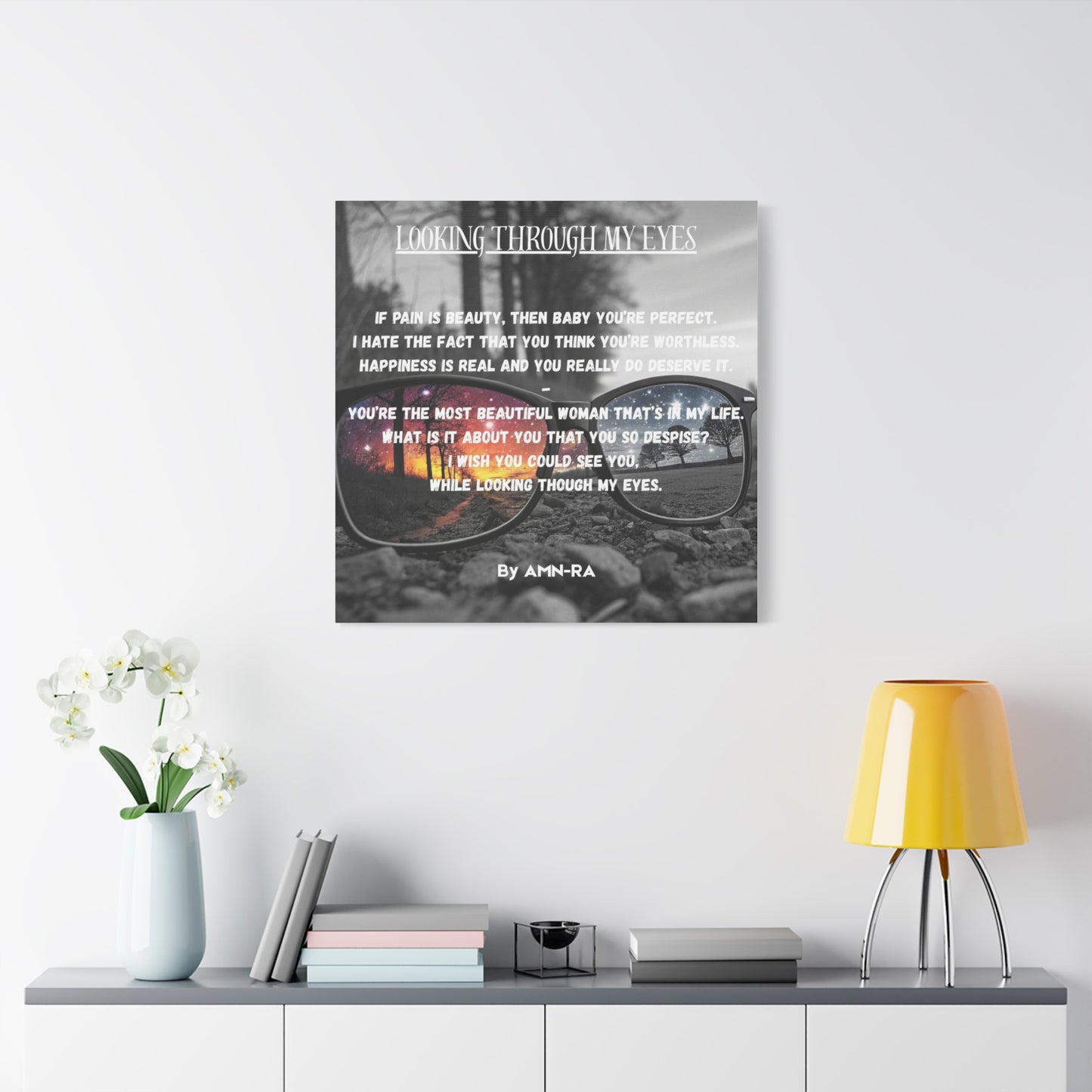 Canvas Poster - Full Color "Looking Through My Eyes" by AMN_RA