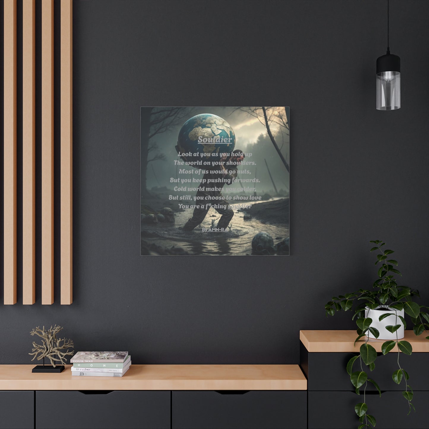 Canvas Print Poetry - Souldier - By AMN-RA