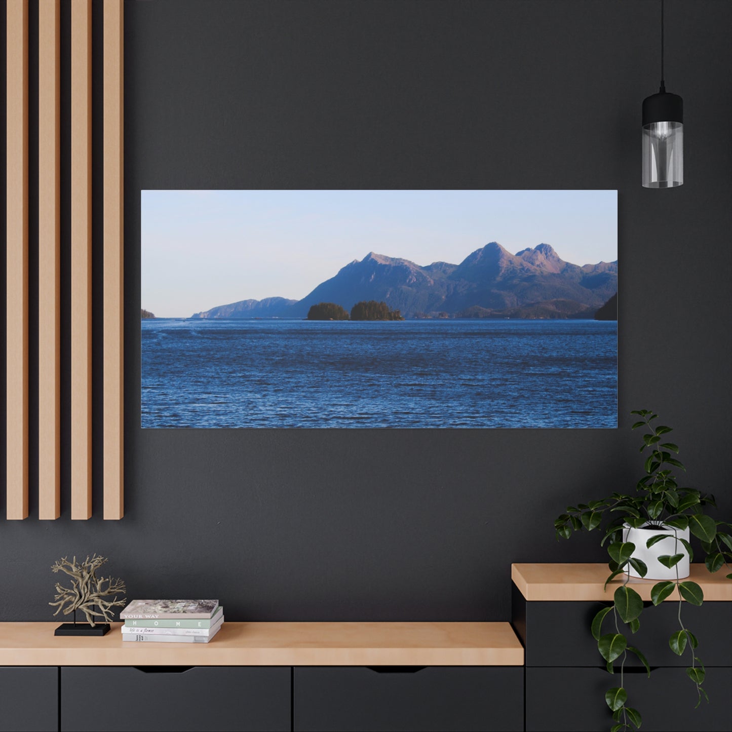 Canvas Print - Where the Mountains Meet the Ocean Photo