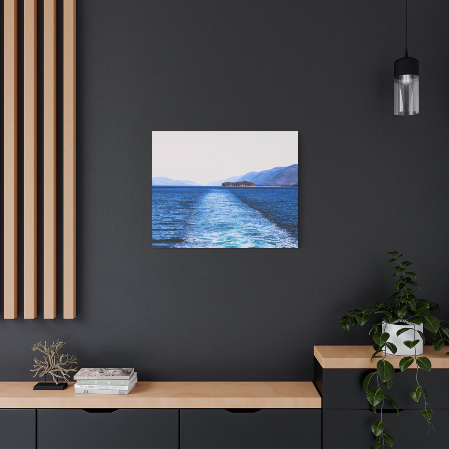 Canvas Print - Wake in Water Photo