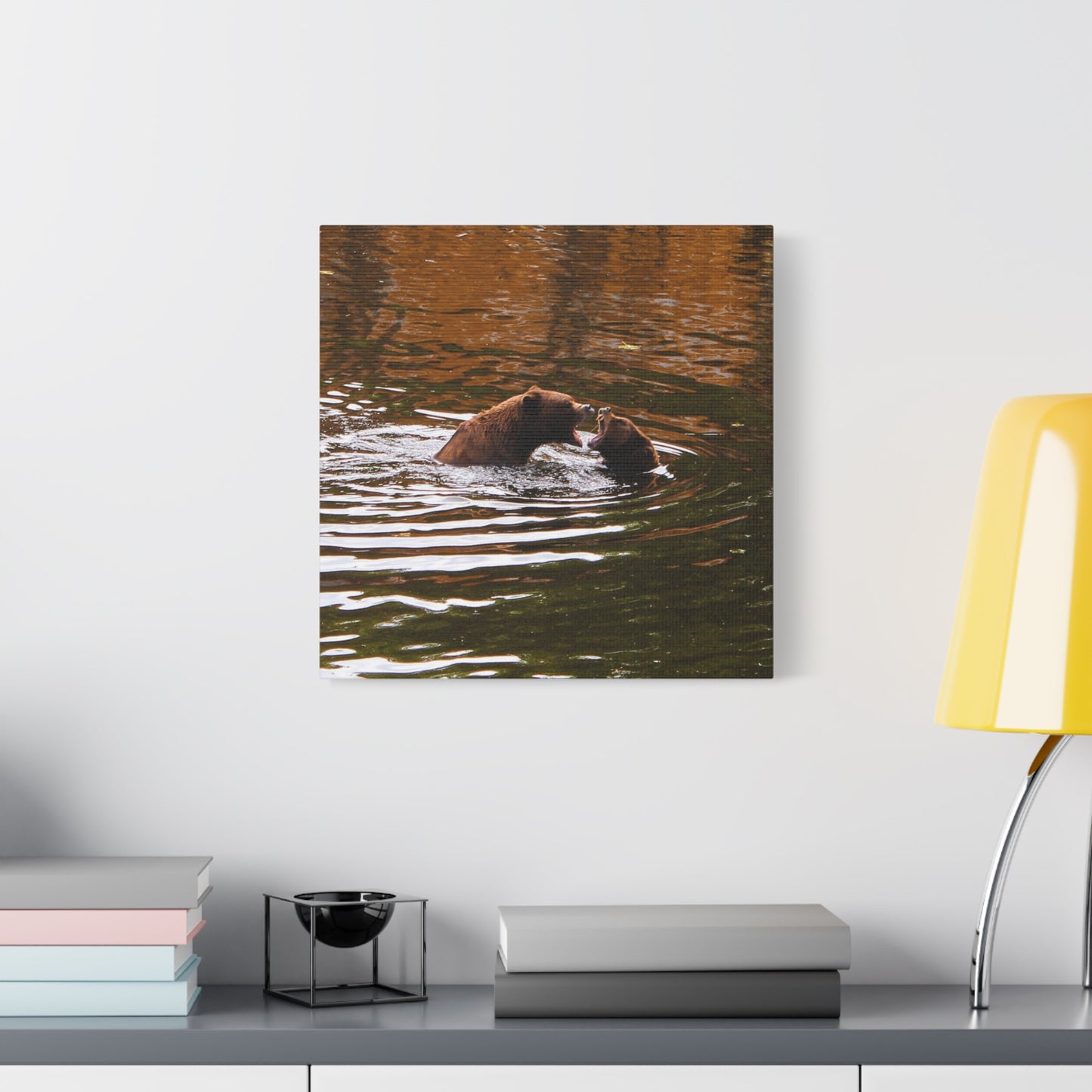 Canvas Print - Talking Bears Photograph