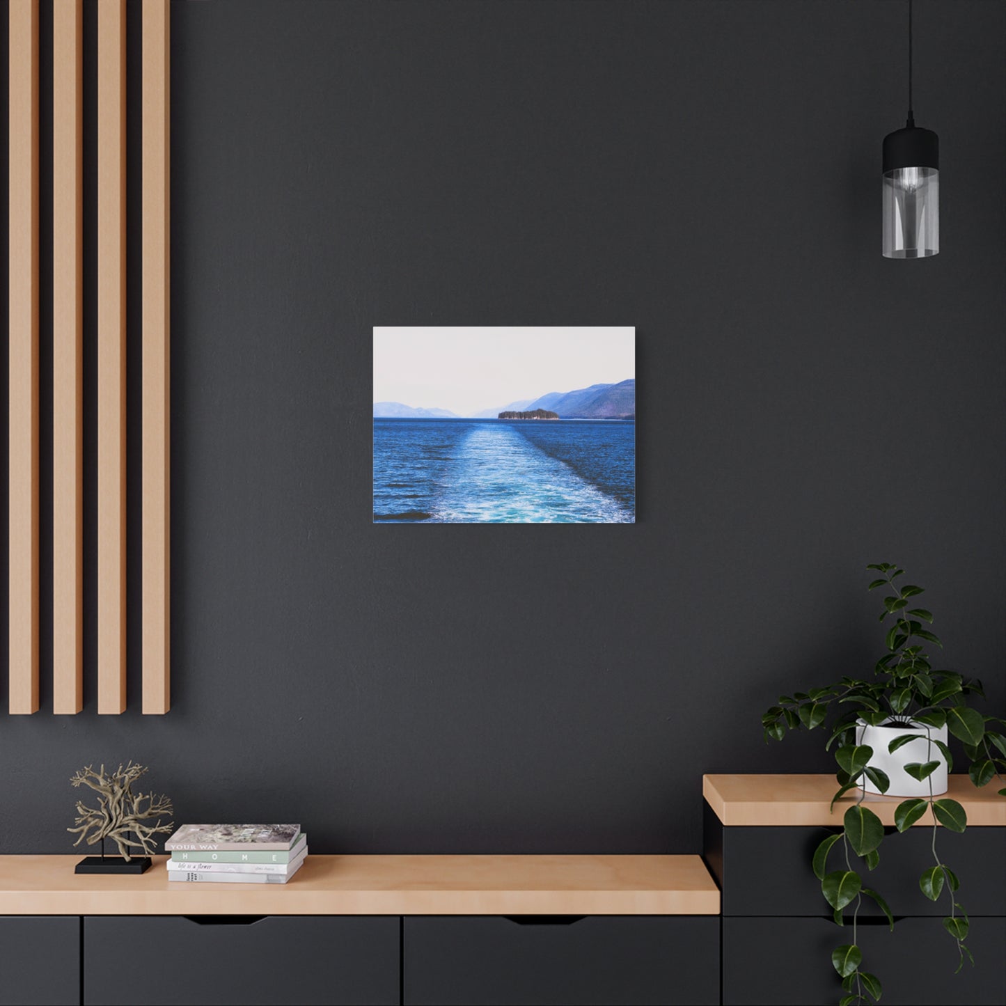 Canvas Print - Wake in Water Photo