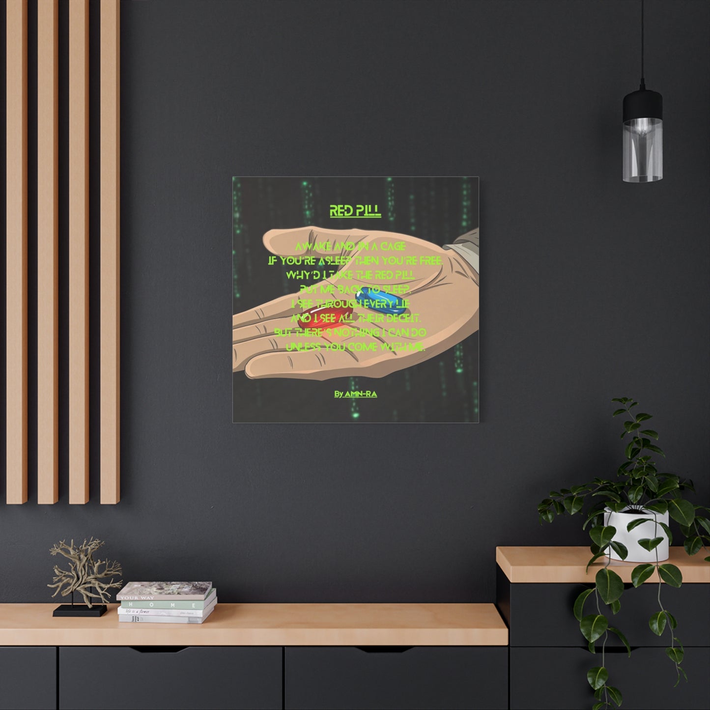 Canvas Print - Red Pill - By AMN-RA