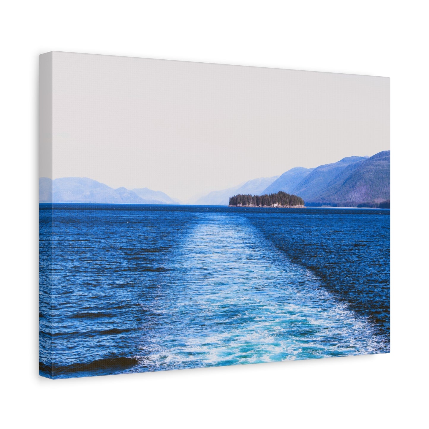 Canvas Print - Wake in Water Photo