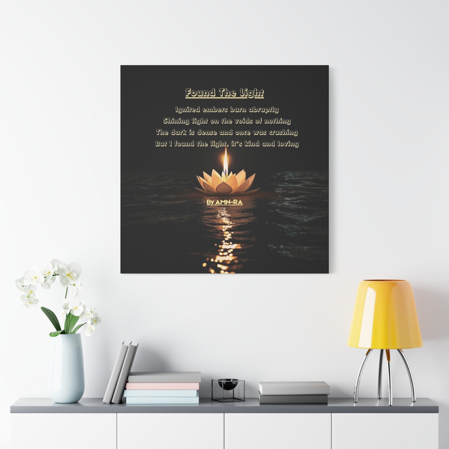 Poetic Canvas Print - Found The Light - By AMN-RA