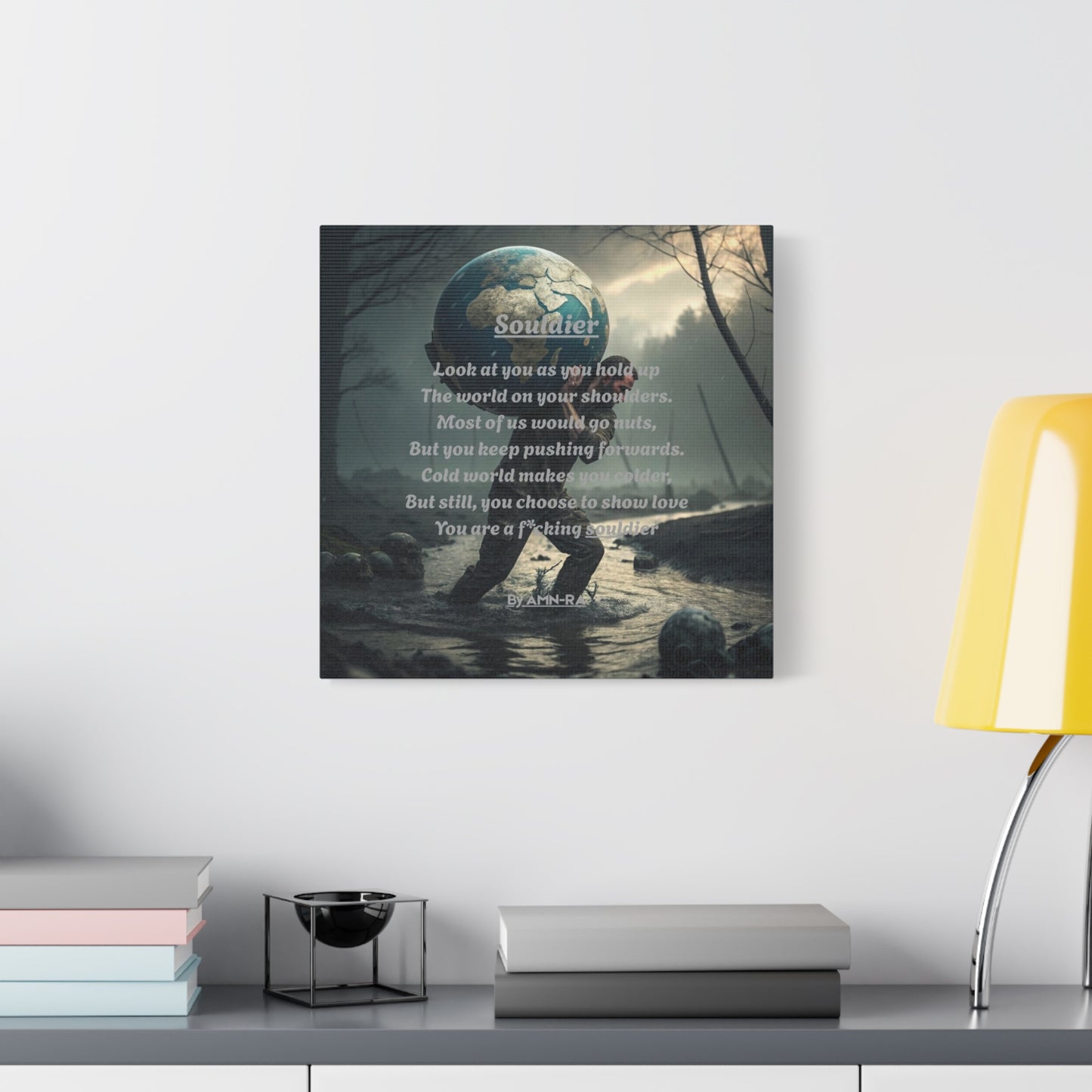 Canvas Print Poetry - Souldier - By AMN-RA