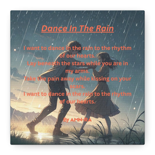 Canvas Poster - Full Color "Dancing In The Rain" by AMN_RA