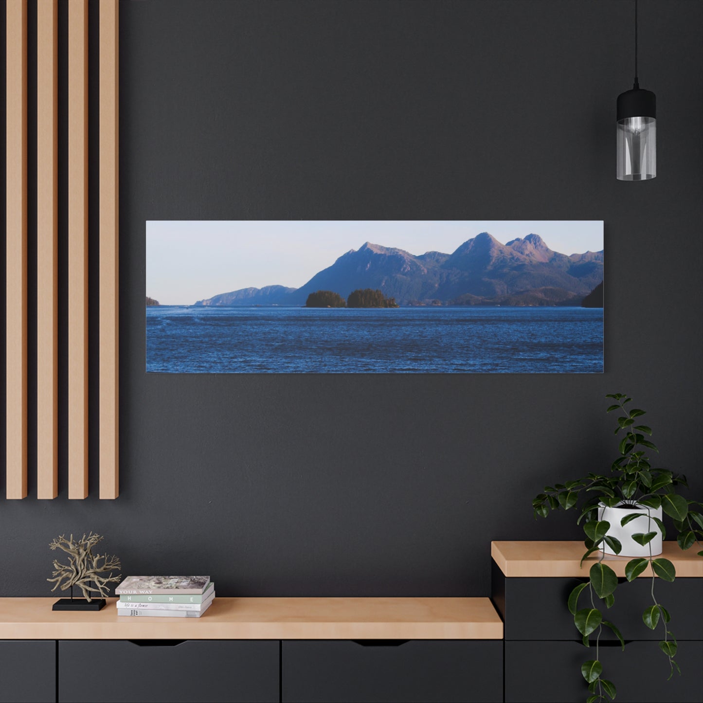 Canvas Print - Where the Mountains Meet the Ocean Photo