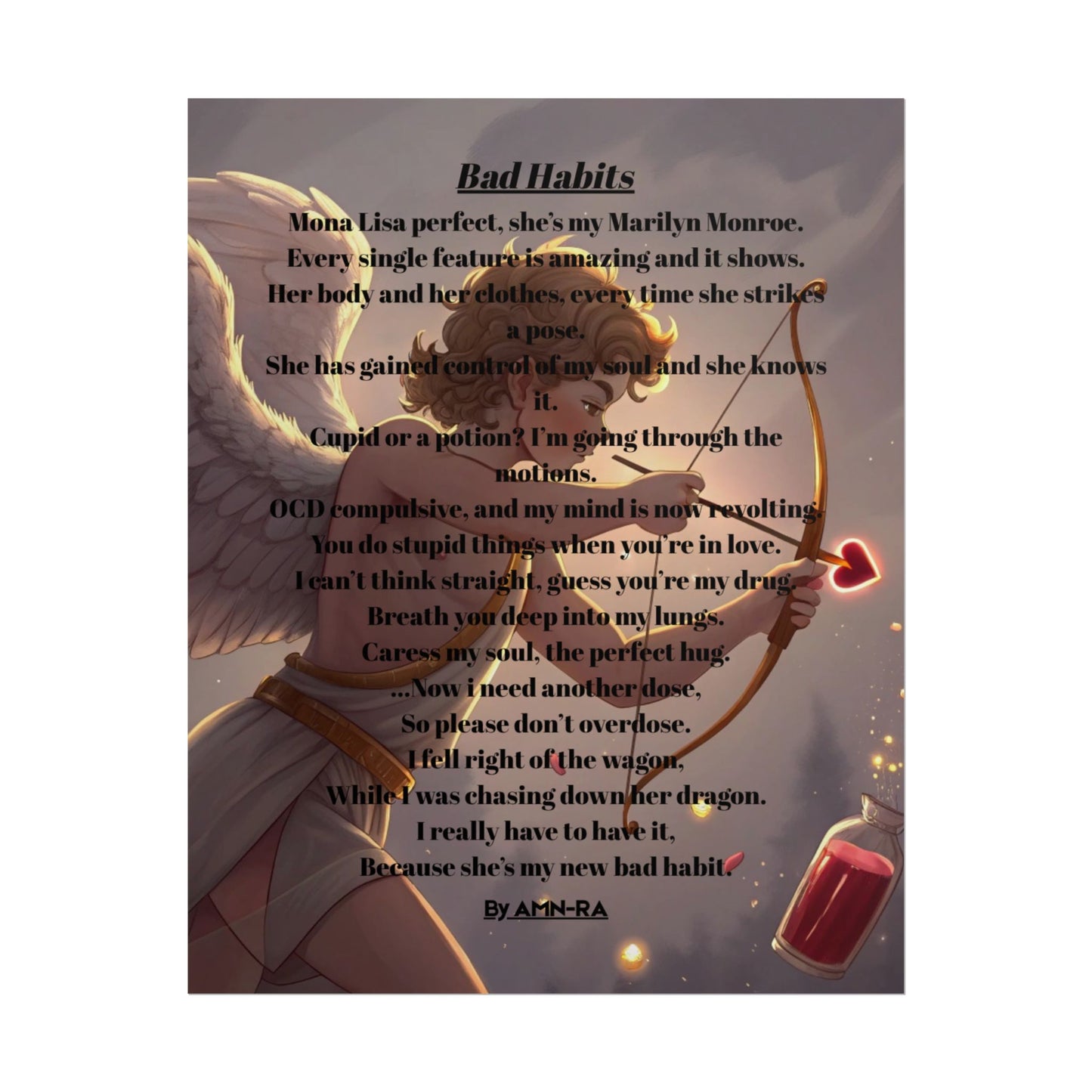 Print Poster - Bad Habits - By AMN-RA