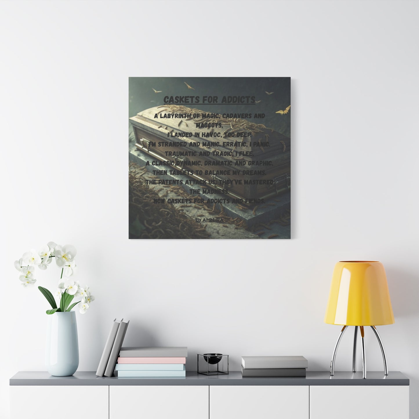 Canvas Print - Caskets for Addicts - By AMN-RA